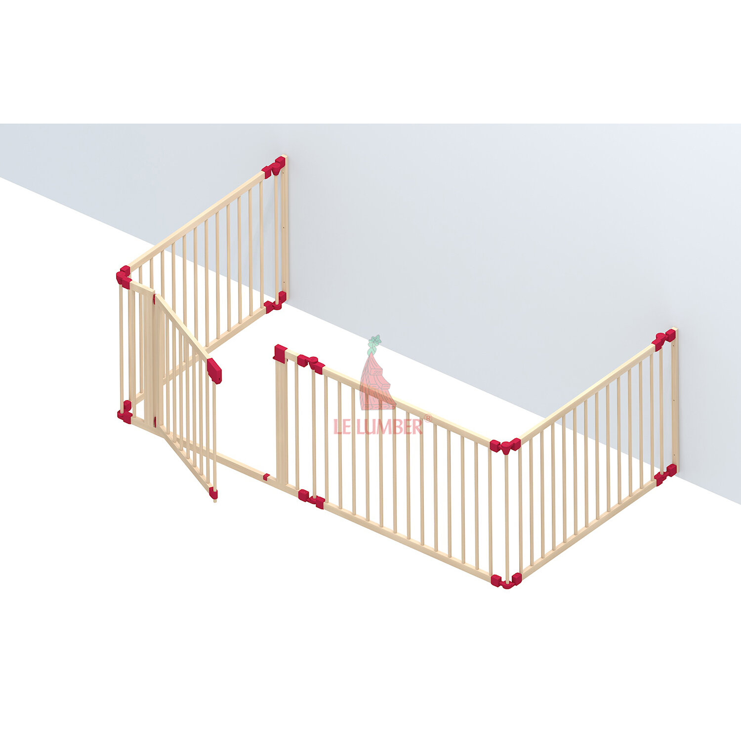  Cũi 3D 4 cánh Playpen thông minh