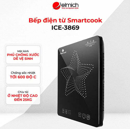 Smartcook ICS-3869 là thiết bị bếp từ đơn hiện đại, chất lượng đến từ thương hiệu Smartcook - một thương hiệu con của Elmich Smartcook ICS-3869 là thiết bị bếp từ đơn hiện đại, chất lượng đến từ thương hiệu Smartcook - một thương hiệu con của Elmich