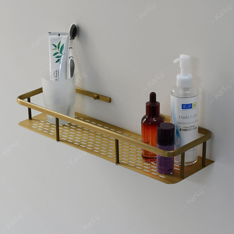 Kệ treo góc nhà tắm bằng đồng Kanly GCK30 / GCK30B