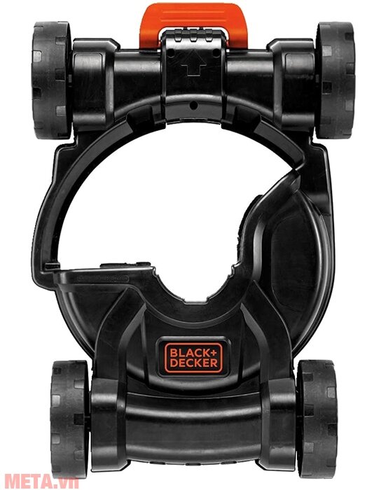 Máy cắt cỏ cầm tay kèm bánh xe đẩy Black