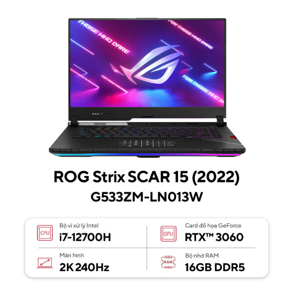 Laptop Asus Gaming ROG Strix SCAR 15 G533ZM-LN013W