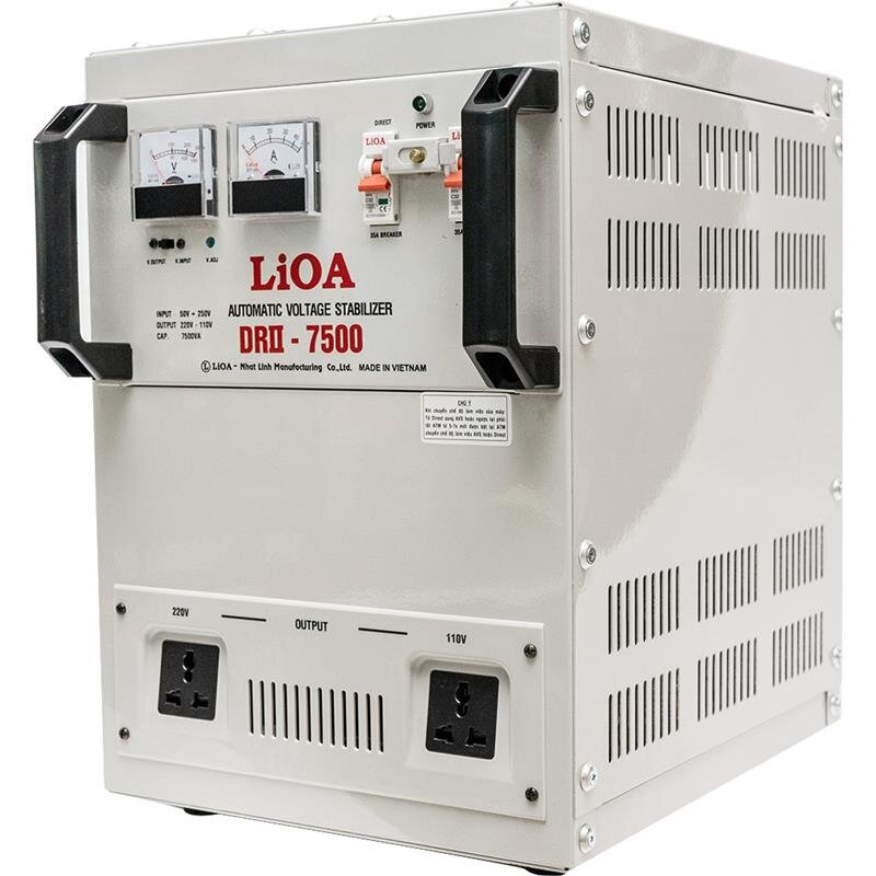 Ổn áp 1 pha Lioa 7,5KVA DRI-7500/ DRI-7500II
