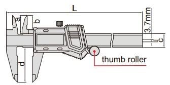 Insize 1114-150A có kích thước nhỏ gọn Insize 1114-150A