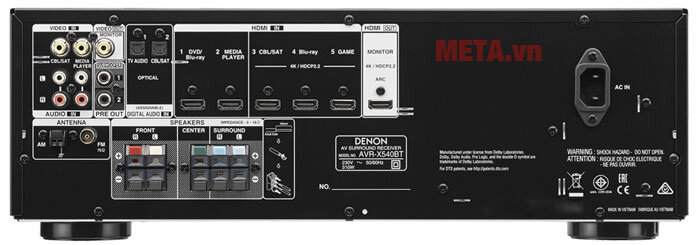 Amply Denon AVR-X540BTBKE2