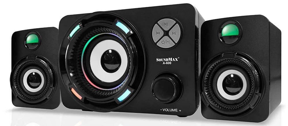Loa vi tính SoundMax A600/2.1 có thiết kế cổ điển sang trọng Loa vi tính SoundMax A600/2.1