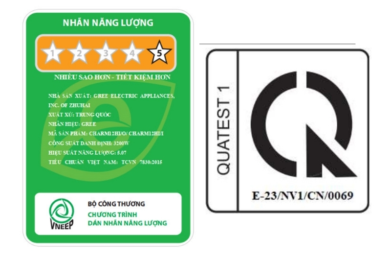 Điều hòa Gree Inverter 12000 BTU 2 chiều CHARM12HI gas R-32 4 Điều hòa Gree Inverter 12000 BTU 2 chiều CHARM12HI tiết kiệm điện