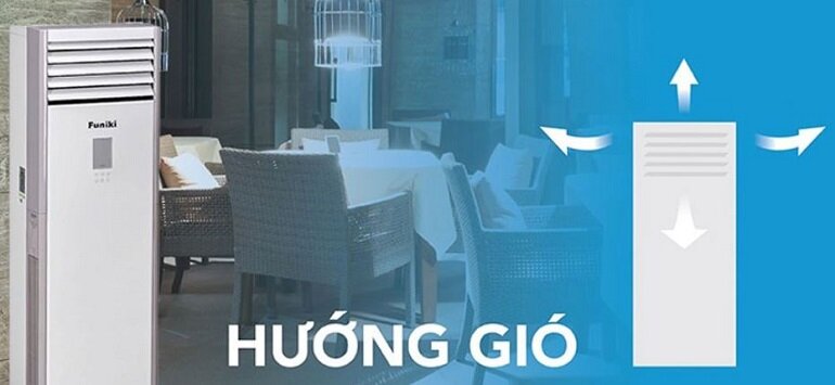 Chế độ gió trên điều hòa Funiki 25000 BTU 2 chiều FH-25MMC gas R-410A