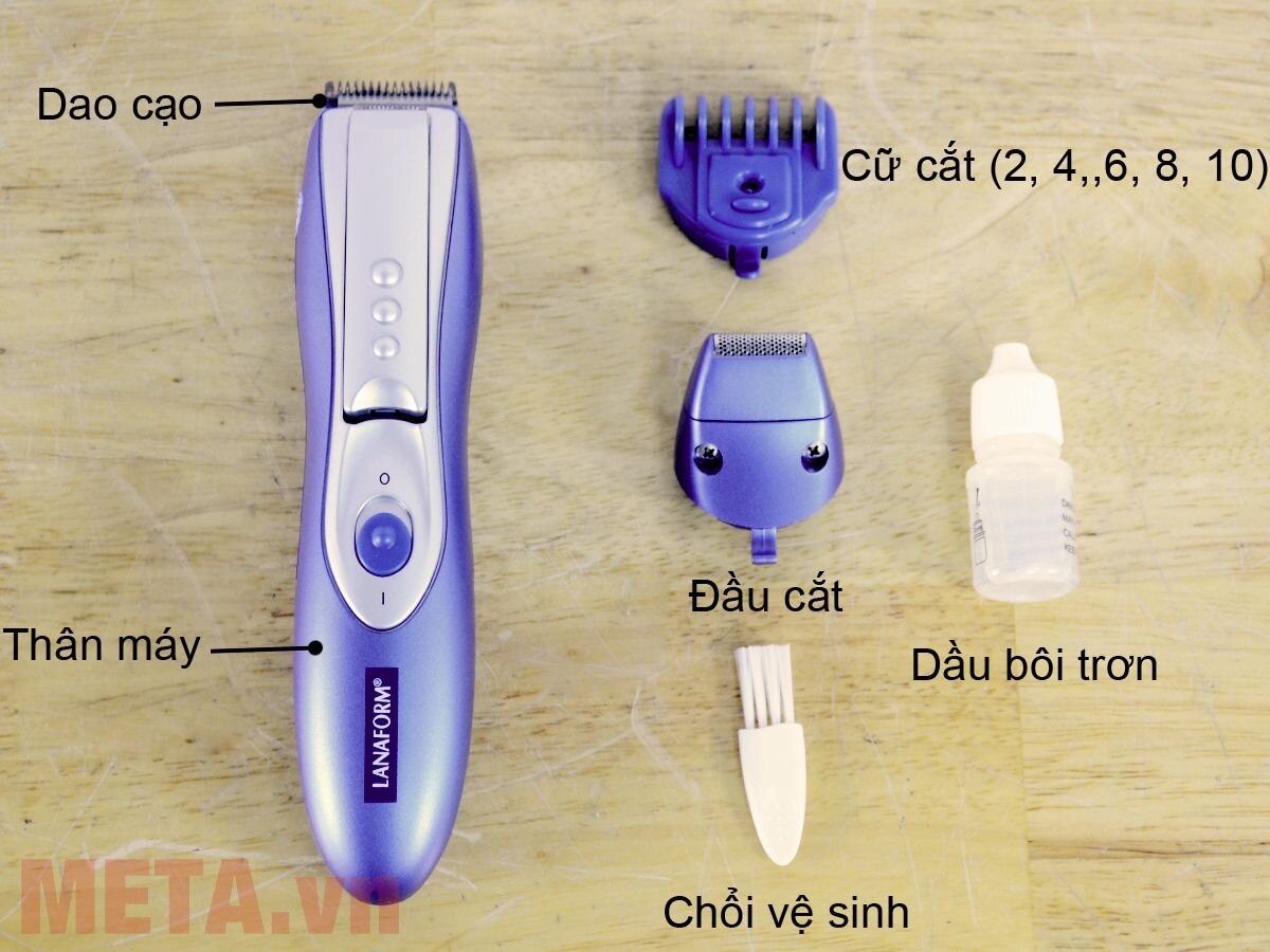 Máy cạo râu, cắt tỉa lông 3 trong 1 Lanaform Hair Trimmer LA130404