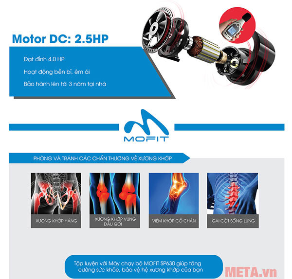 Máy chạy điện cao cấp Mofit SP630 (MHT-2420M)
