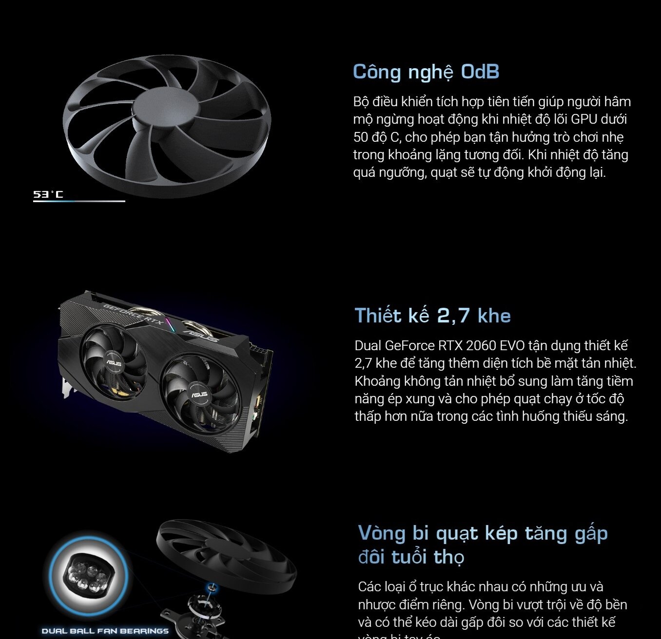 Card màn hình Asus DUAL-RTX2060-O12G-EVO