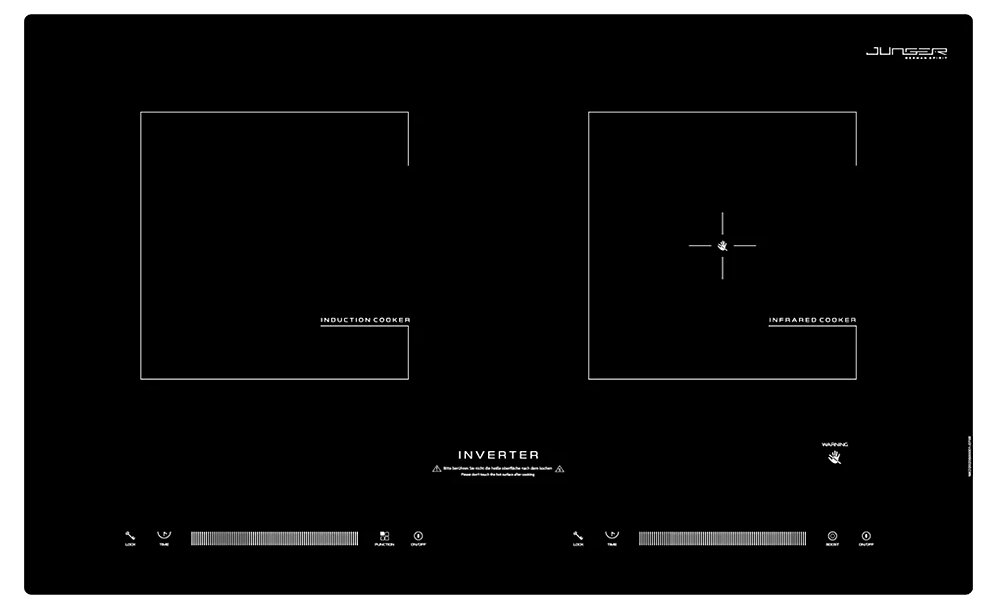Bếp từ - hồng ngoại Junger NKD-20 4200W màu đen sang trọng 