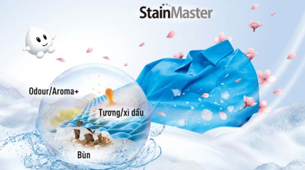 Máy giặt Panasonic NA-F110A9BRV sử dụng công nghệ StainMaster hiện đại Máy giặt Panasonic NA-F110A9BRV sử dụng công nghệ StainMaster hiện đại