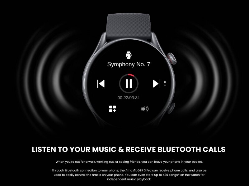 Đồng hồ thông minh Amazfit GTR 3 Pro phast nhajc