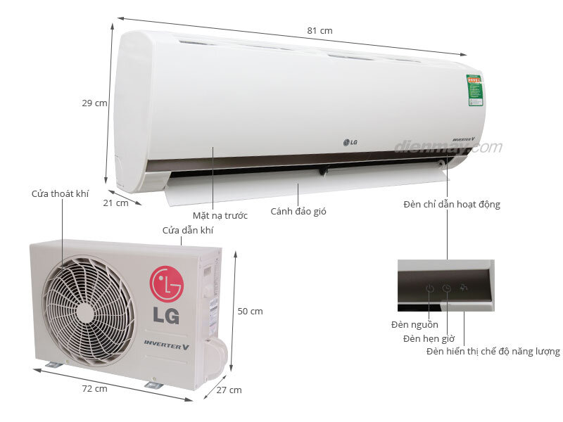 Máy lạnh LG V13ENC 1.5 Hp Máy lạnh LG V13ENC 1.5 Hp