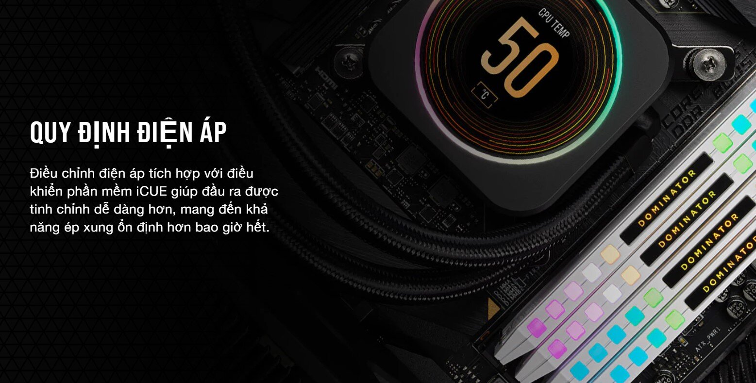 Ram Desktop Corsair DOMINATOR PLATINUM RGB White Heatspreader (CMT32GX5M2B5600C36W) 32GB (2x16GB) DD