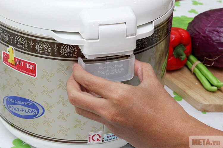 Nồi cơm điện Sharp nắp gài KS-N18ETV 1,8 lít