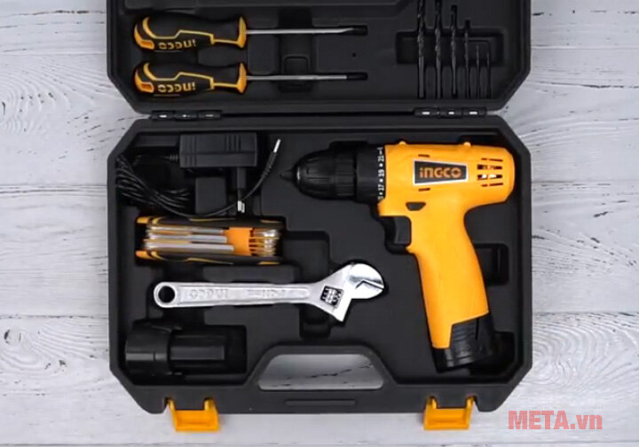 Bộ máy khoan pin 76 chi tiết INGCO HKTHP10761 12V
