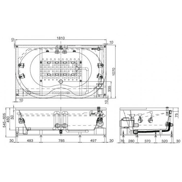 Bồn Tắm Mmassage Inax MSBV-1800N
