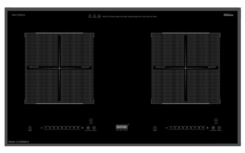 Những ưu điểm vượt trội của bếp từ đôi Giovani G-2266 MLS (Ảnh: Giovani).