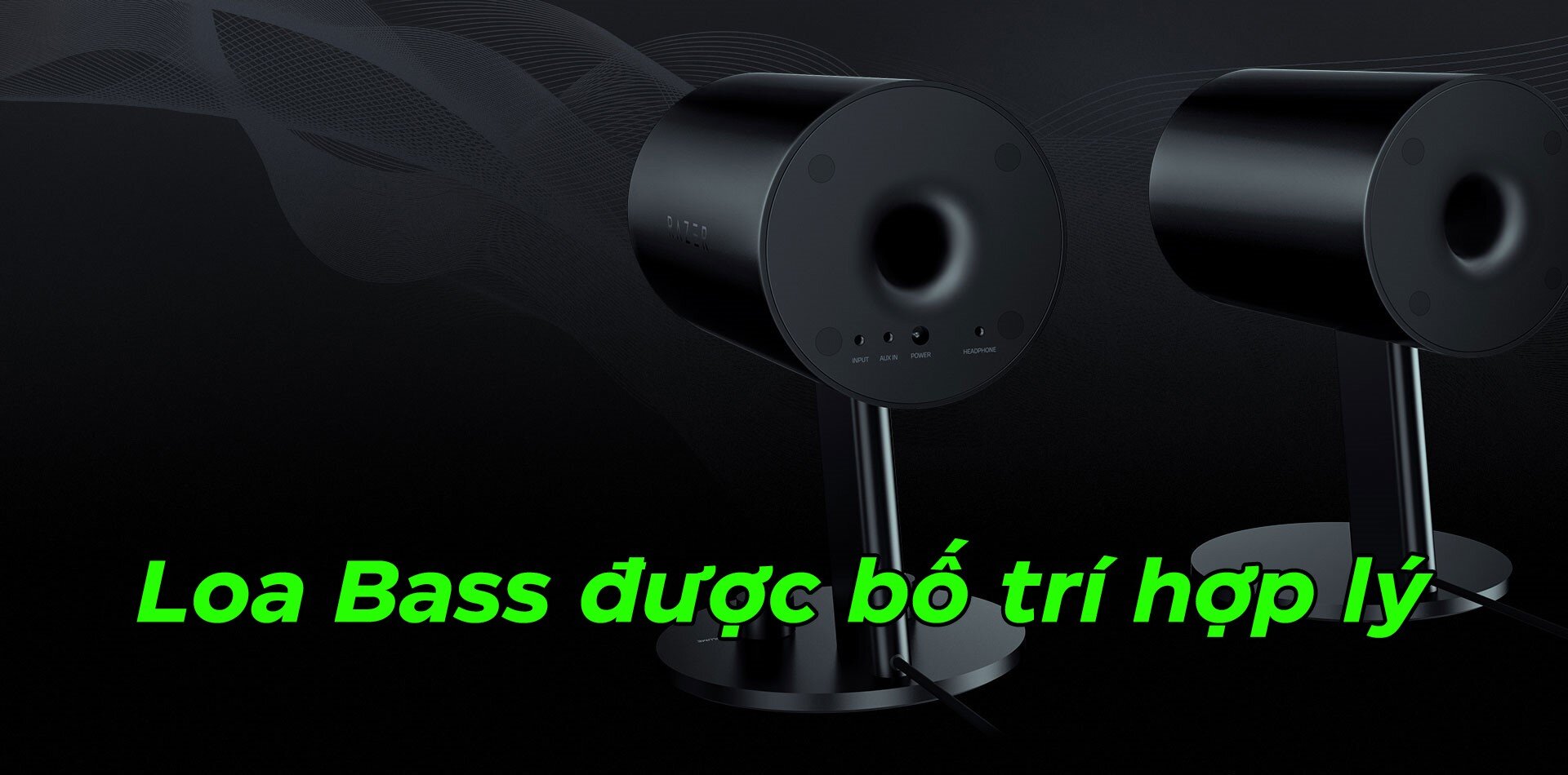 Loa vi tính Razer Nommo Chroma - 2.0 - Màu đen