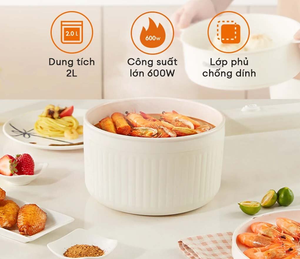 Nồi điện đa năng Gaabor GR-N20A dung tích 2 lít