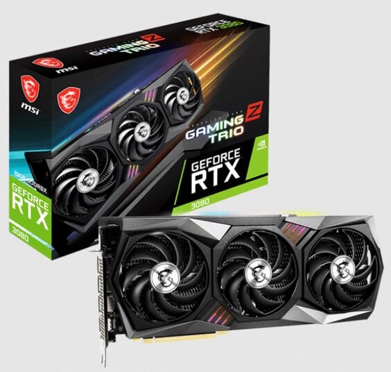 Card đồ hoạ MSI GeForce RTX 3080 GAMING Z TRIO 10G LHR (Ảnh 4)