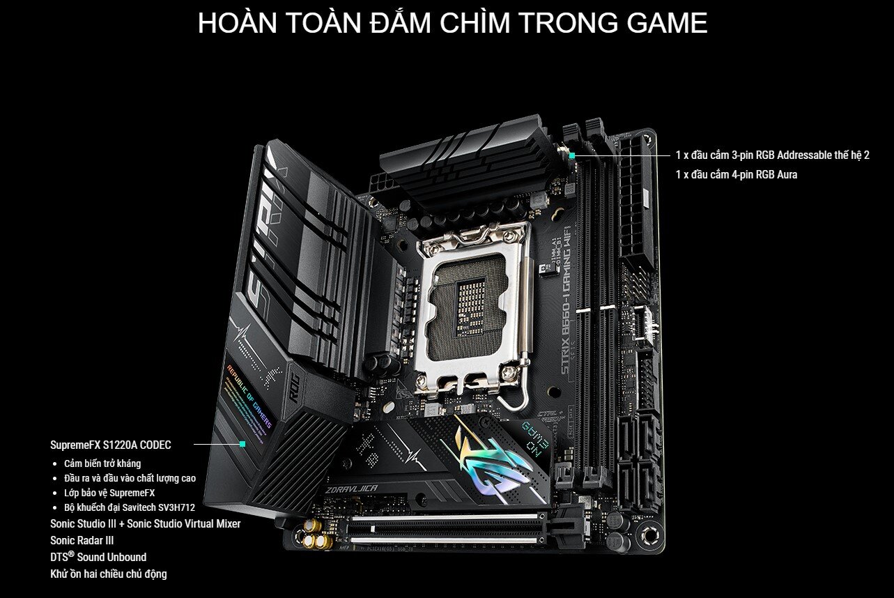 Mainboard Asus ROG STRIX B660-I GAMING WIFI