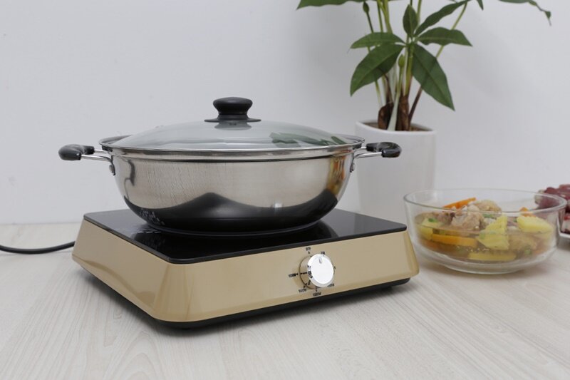 Bếp từ Midea MI-K1917EF(G) đen vàng Bếp từ Midea MI-K1917EF(G) đen vàng