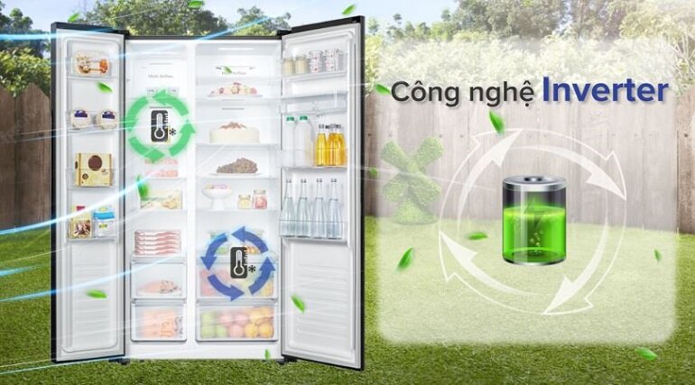 Tủ lạnh Casper Inverter 550 lít RS-570VBW