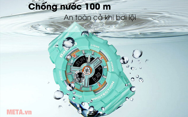 Đồng hồ nữ Baby-G BA-110CH-3ADR xanh ngọc