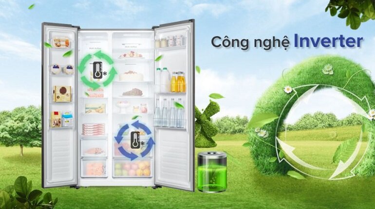 Tủ lạnh Casper Inverter 552 lít RS-570VT