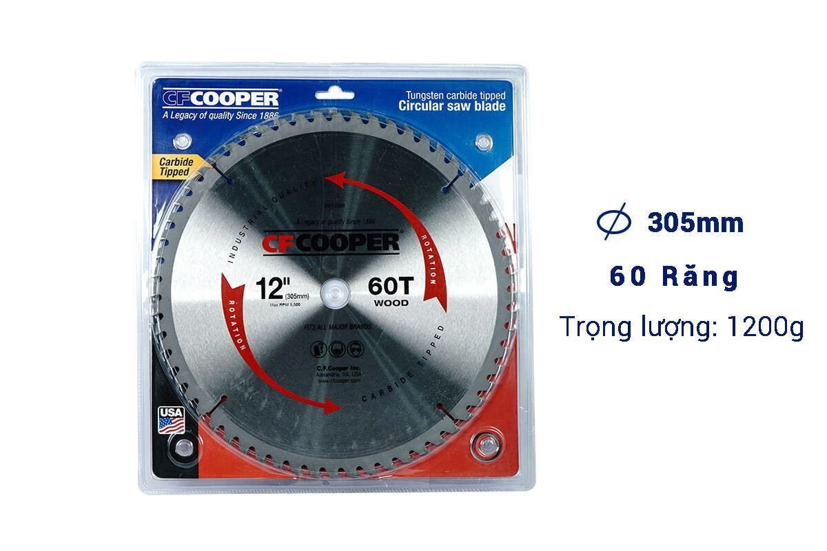 Lưỡi cưa gỗ 305mm x 60T CFCooper SW12060