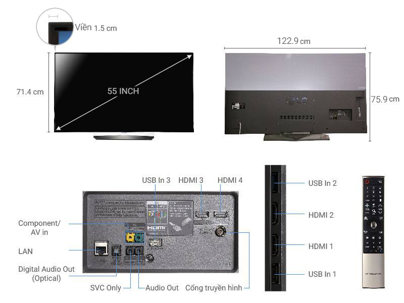 Smart Tivi OLED LG 55 inch 55B6T Smart Tivi OLED LG 55 inch 55B6T