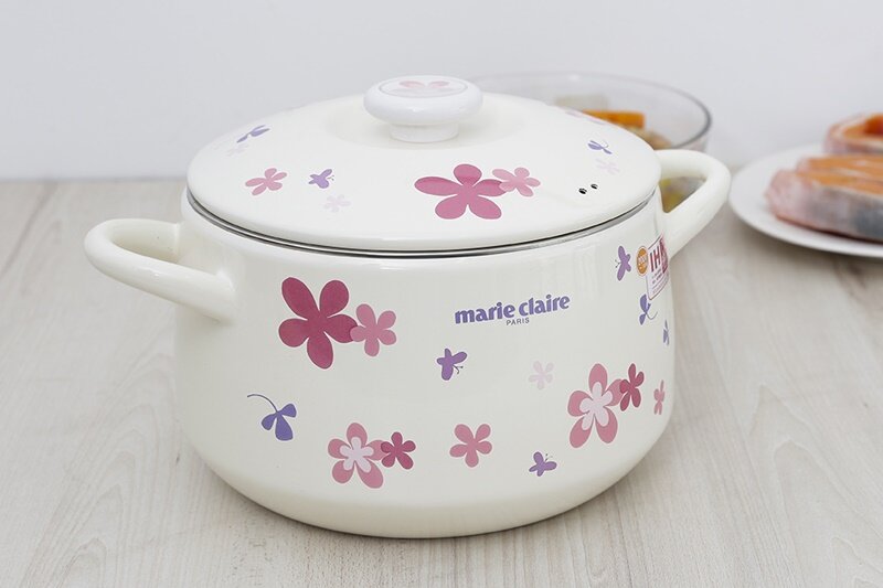 Nồi tráng men đáy từ 22 cm cao cấp Fujihoro MCPV-22DW Nồi tráng men đáy từ 22 cm cao cấp Fujihoro MCPV-22DW