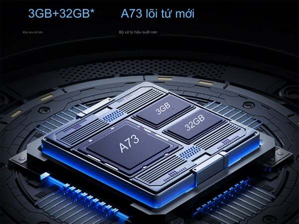 Cấu hình Smart Tivi Xiaomi miniLED S55 L55MA-SPLEA sở hữu chip A73 lõi tứ Tivi Xiaomi miniLED S55 55 inch