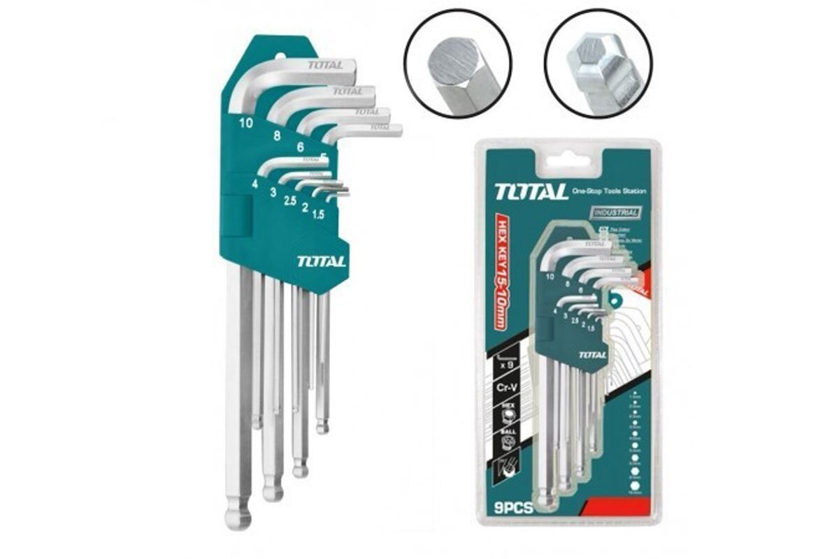 Bộ khóa lục giác 1.5 - 10mm Total THT106292