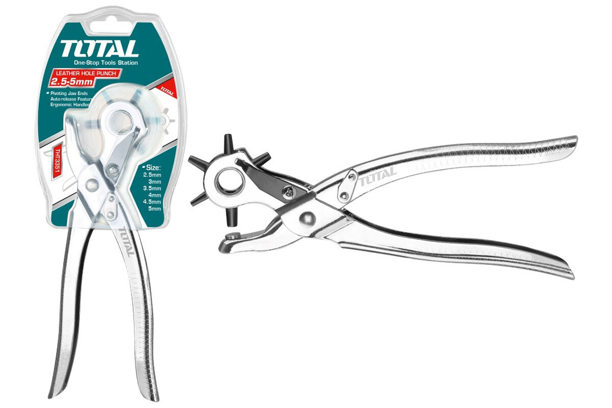 Kèm đục lỗ vải da 7in Total THT3351