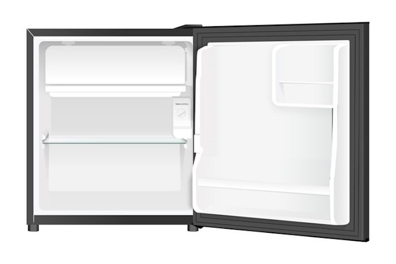 Tủ lạnh 50 lít Aqua AQR-D60FA(BS) được trang bị nút vặn điều chỉnh nhiệt độ đơn giản