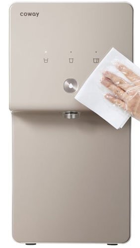 Máy lọc nước Coway Cinnamon P-6320R có thể vệ sinh dễ dàng