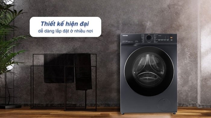 Máy giặt sấy Toshiba TWD-T21BU115UWV(MG) này sở hữu thiết kế gọn nhỏ