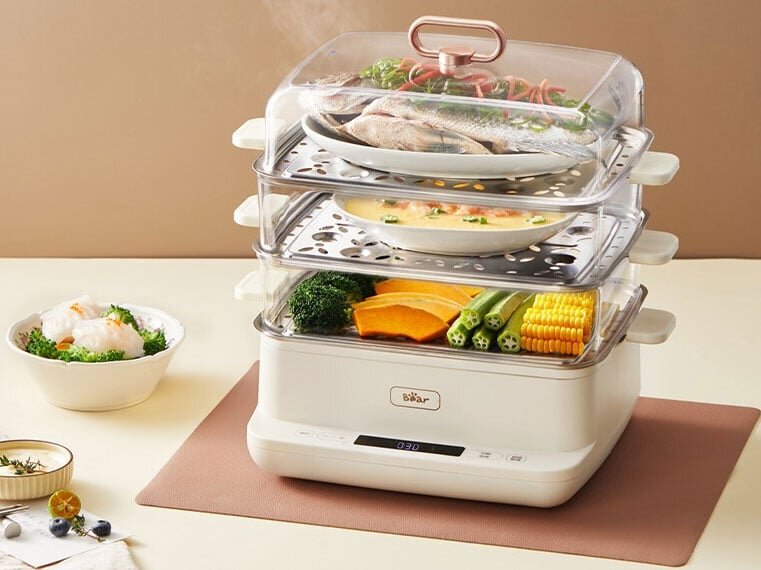 Nồi hấp đa năng 3 tầng Bear SB-NH12L Nồi hấp đa năng 3 tầng Bear SB-NH12L