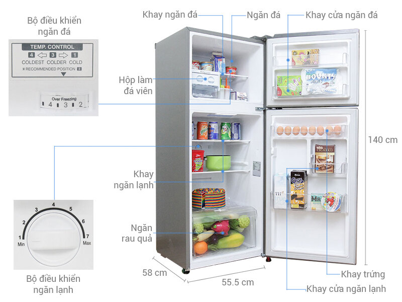 Tủ lạnh LG 189 lít GN-L205BS Tủ lạnh LG 189 lít GN-L205BS