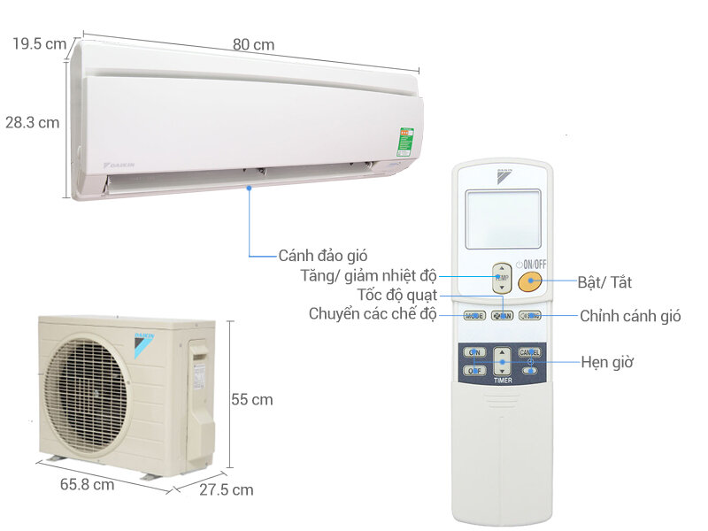 Máy lạnh Daikin 1.5 HP FTNE35MV1V9