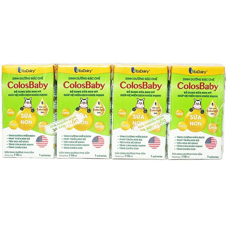 Sữa pha sẵn ColosBaby - 110ml (thùng 48 hộp)
