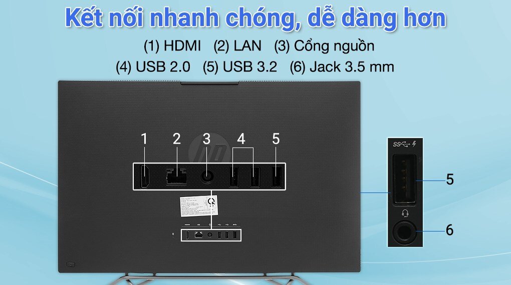 Máy tính All in one HP ProOne 240 G9 6M3V0PA