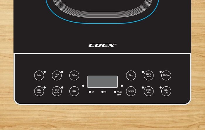 bếp từ Coex CI-3304 có bảng điều khiển hiện đại