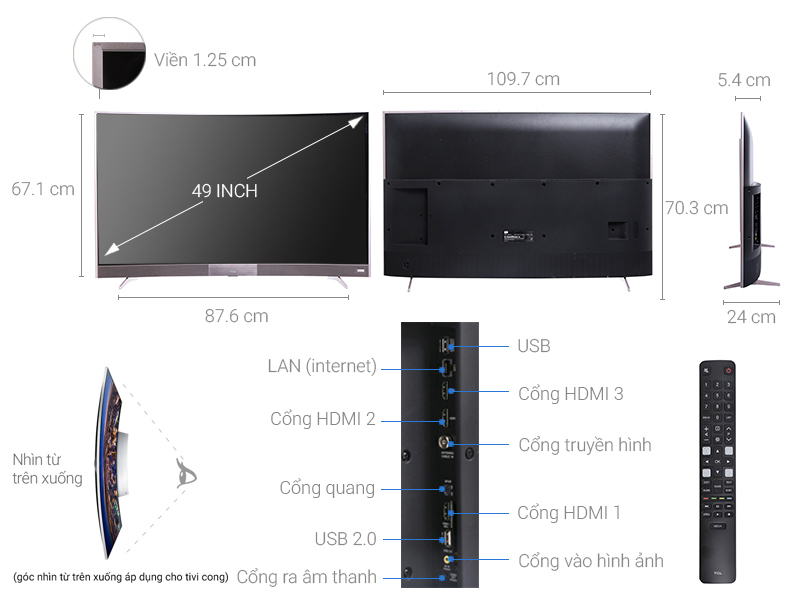 Smart Tivi TCL 49 inch L49P3-CF Smart Tivi TCL 49 inch L49P3-CF