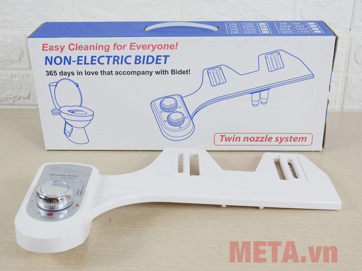 Thiết bị vệ sinh Hyundae Bidet 2 vòi phun HB-8000