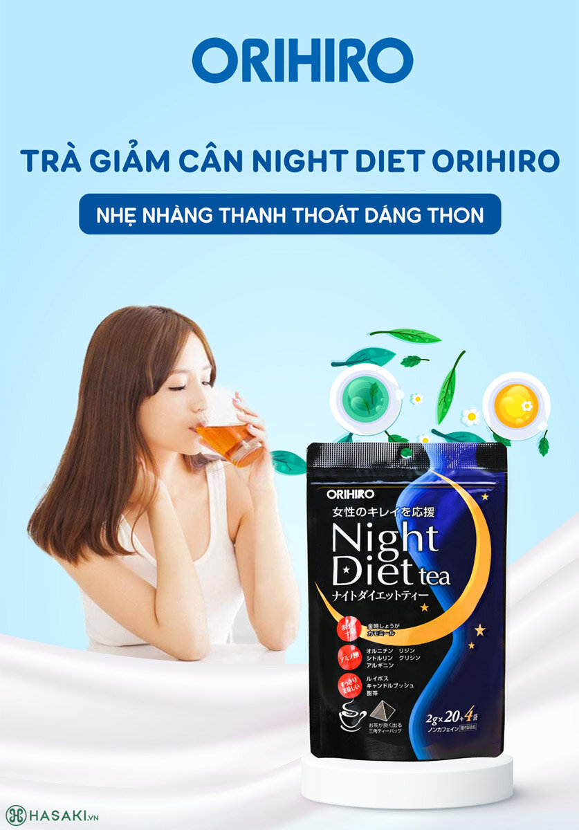 Sản phẩm Trà Giảm Cân Orihiro Night Diet Tea hiện đã có mặt tại Hasaki