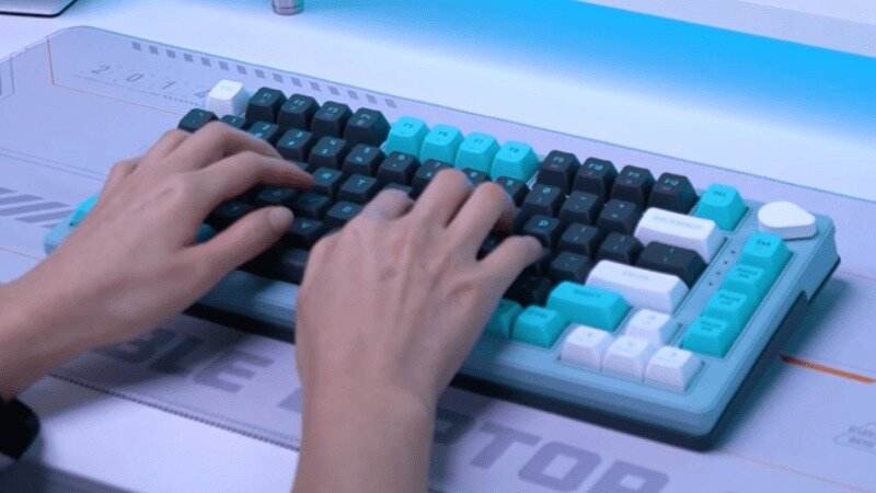 Bàn phím Machenike K600T-B82 White Purple Tri-Mode 3